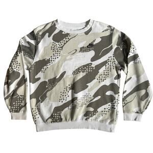 Nike Boys XL Sweatshirt Camo Tan Gray Pullover